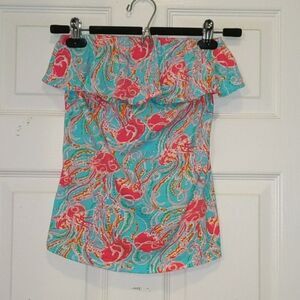 Lilly Pulitzer Jellies Be Jammin Ruffle Tube Top